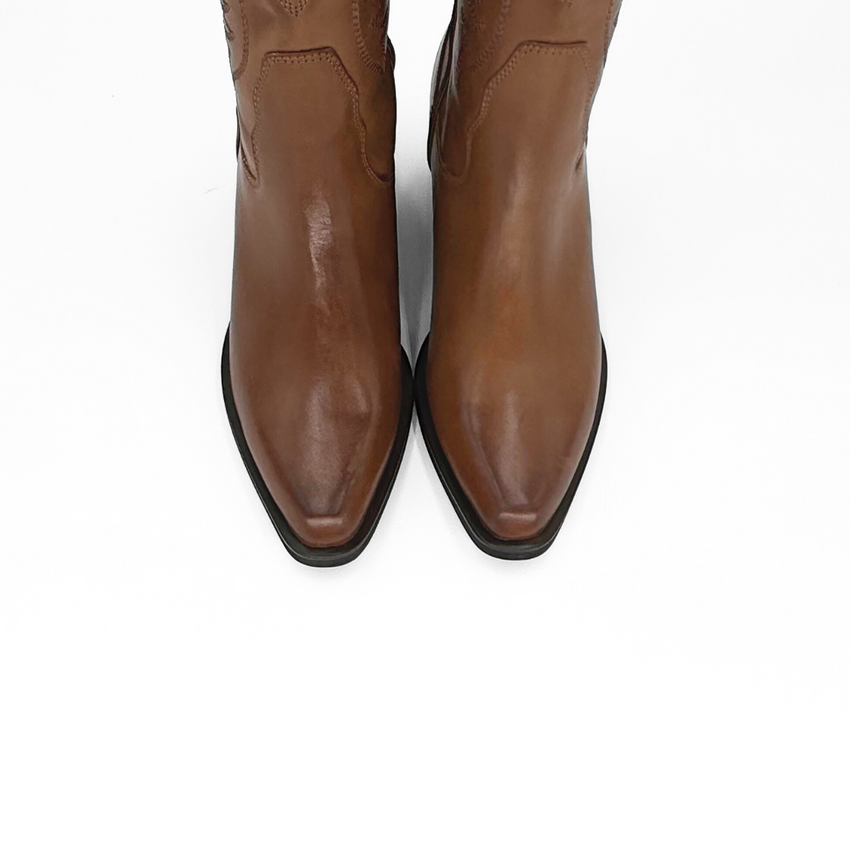 Amie Rafa Montana Leather Western Boots, Alternate, color, Tan