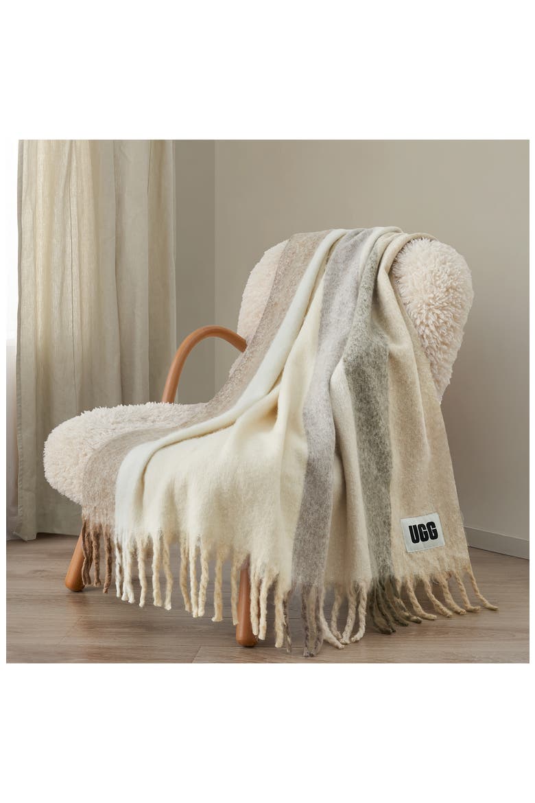 Calyx Throw Blanket, Alternate, color, CHESTNUT
