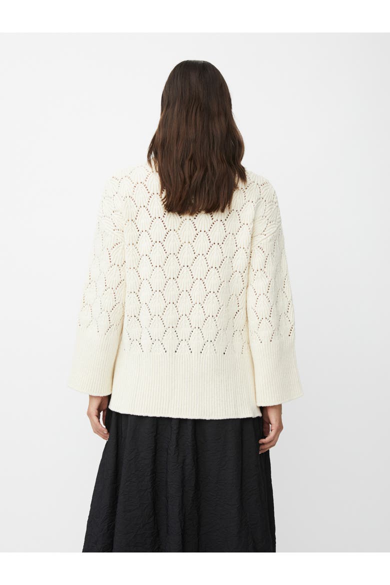 MaFabianov Openwork Sweater, Alternate, color, Whitecap