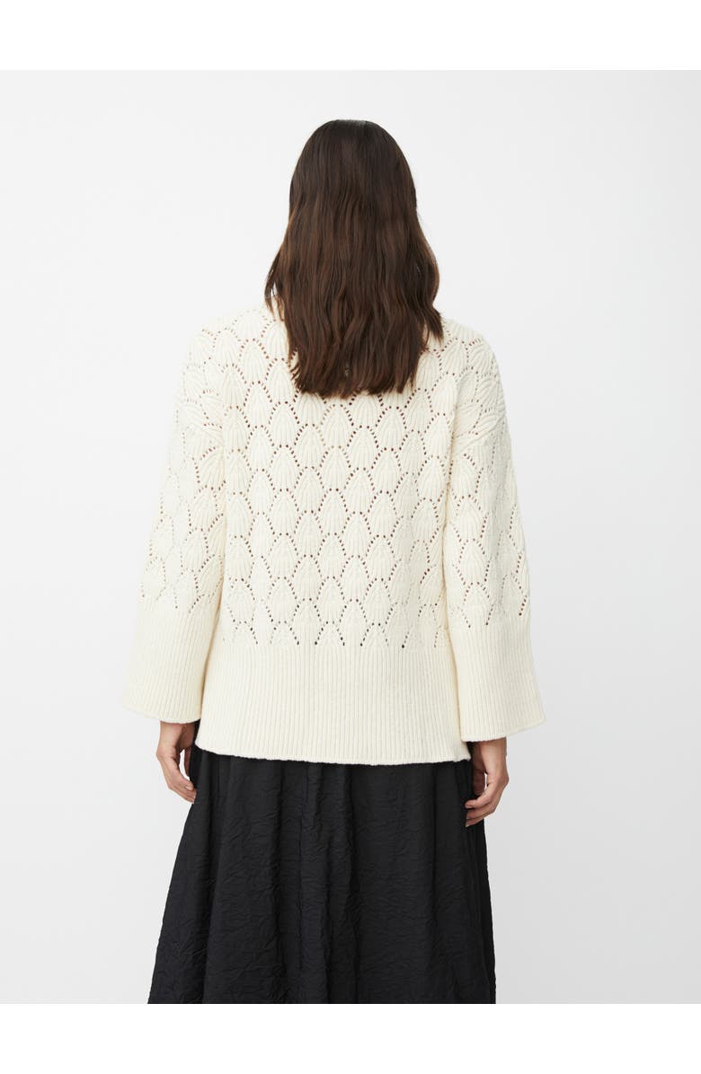 Masai Copenhagen MaFabianov Openwork Sweater, Alternate, color, Whitecap