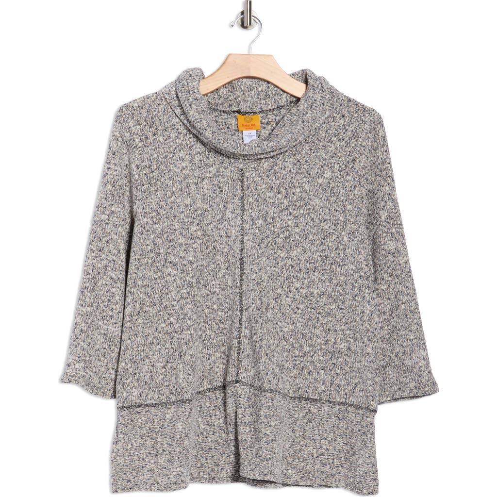 Ruby Rd. Ruby Rd Space Dye Chenille Pullover Sweater In Gray