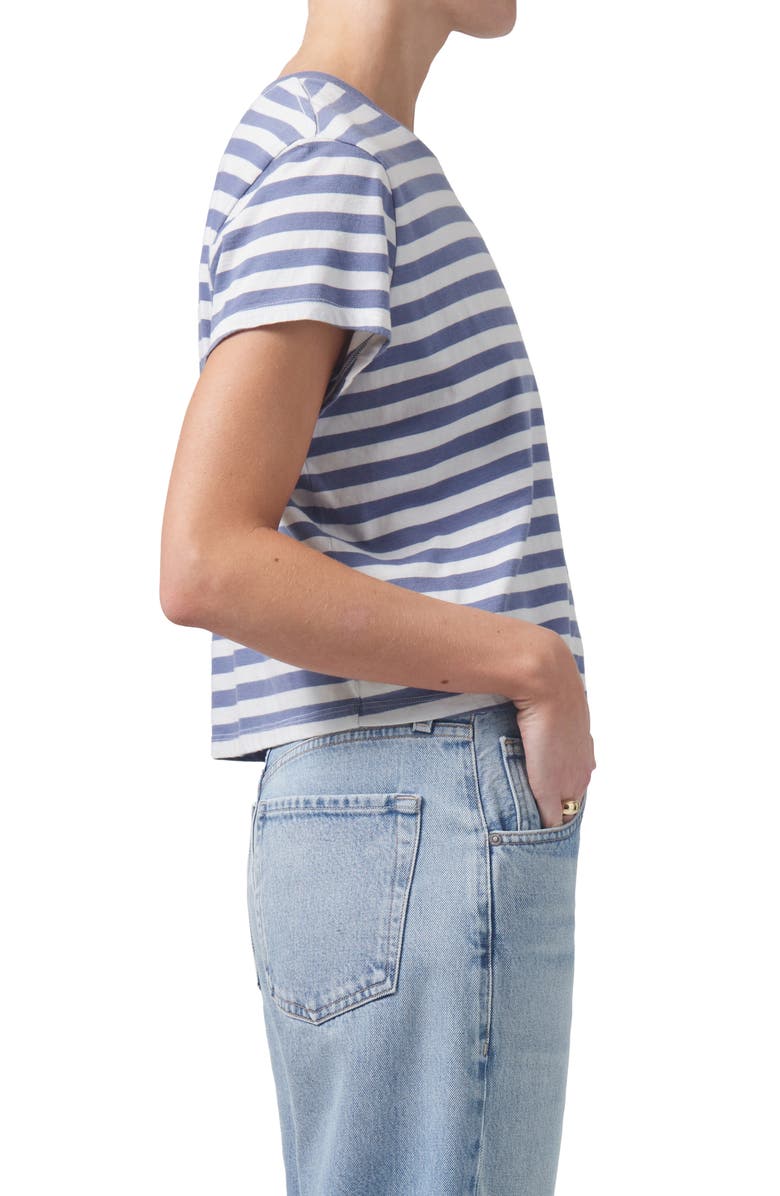 Citizens of Humanity Kyle Stripe Organic Cotton Baby Tee, Alternate, color,