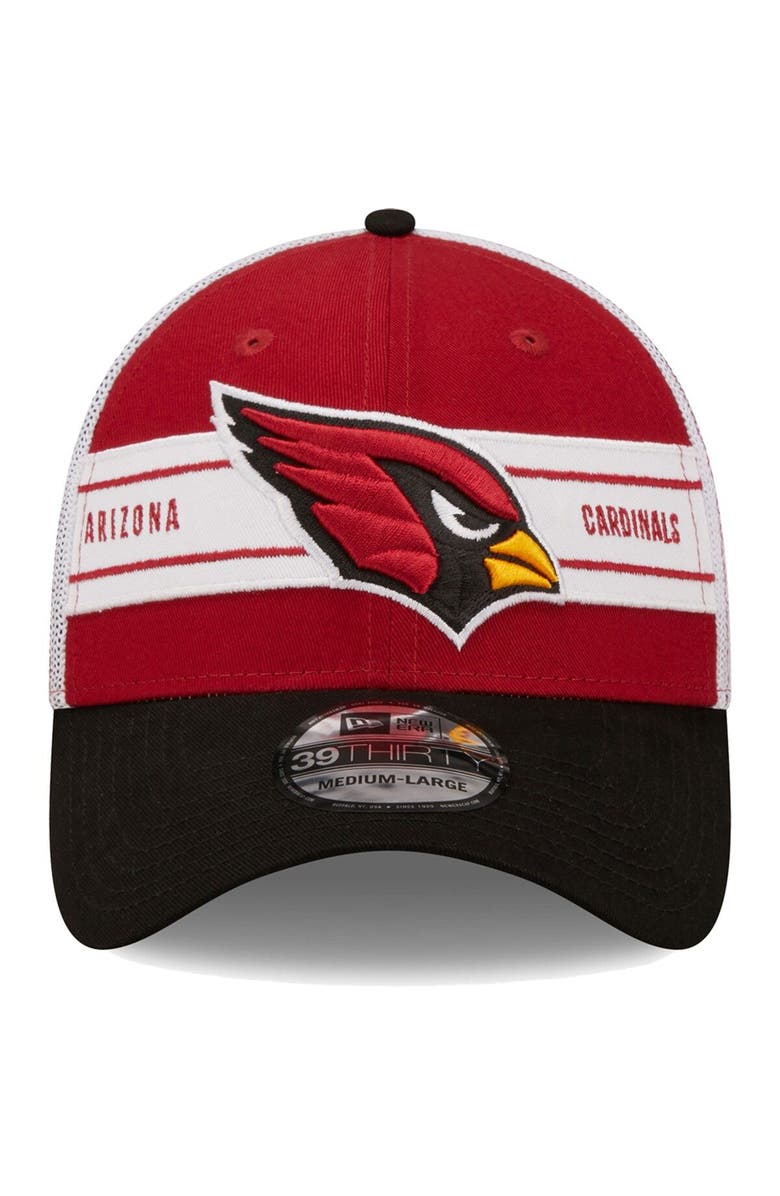 New Era Men's New Era Cardinal/Black Arizona Cardinals Team Banded 39THIRTY Flex Hat, Alternate, color, 