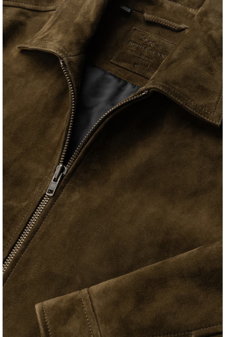 Miro Bay Suede Jacket, Alternate, color, WALNUT
