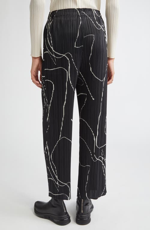 Issey Miyake Pleats Please  Pause Pleated Pants In Black