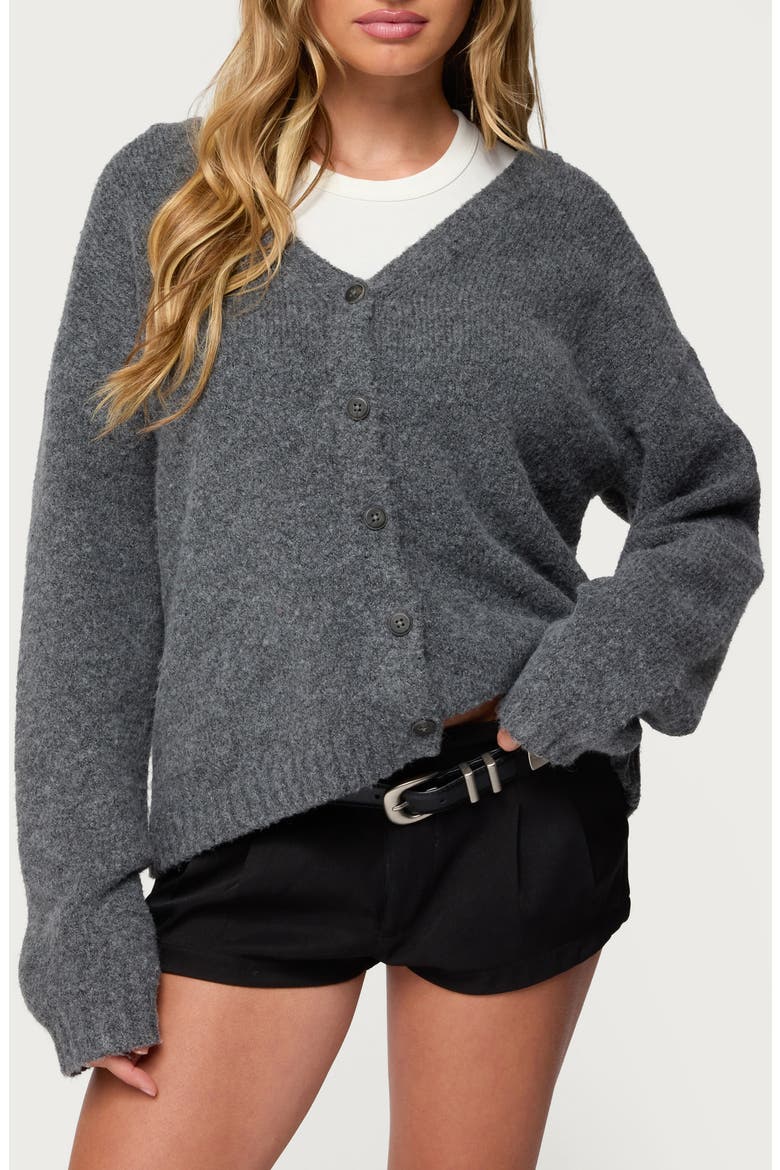 Shiraz Oversize Cardigan, Main, color, DARK-GRAY