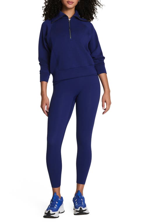 Spanx ® Airessentials Half Zip Sweatshirt In Blue