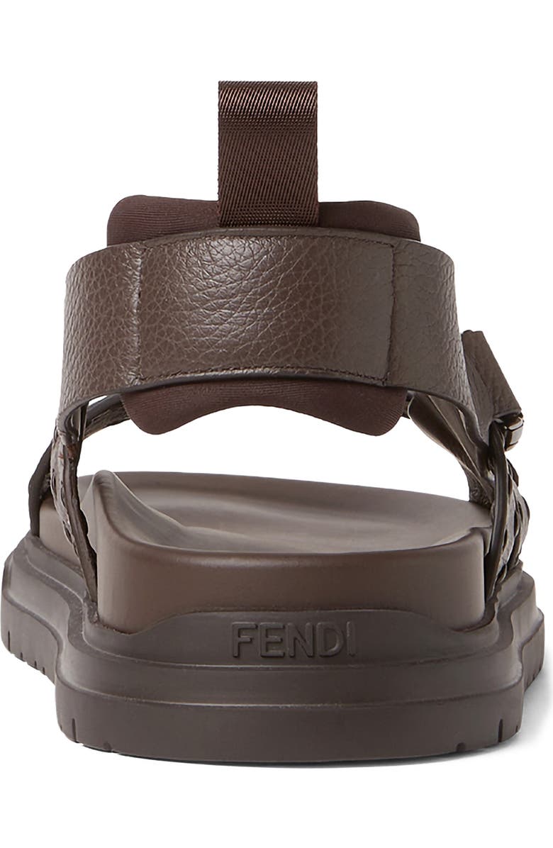 Fendi Chunky Sandal, Alternate, color, Chocolate Chocolate