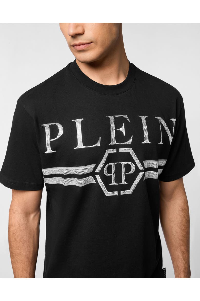 T-Shirt Round Neck Ss Men, Alternate, color, black