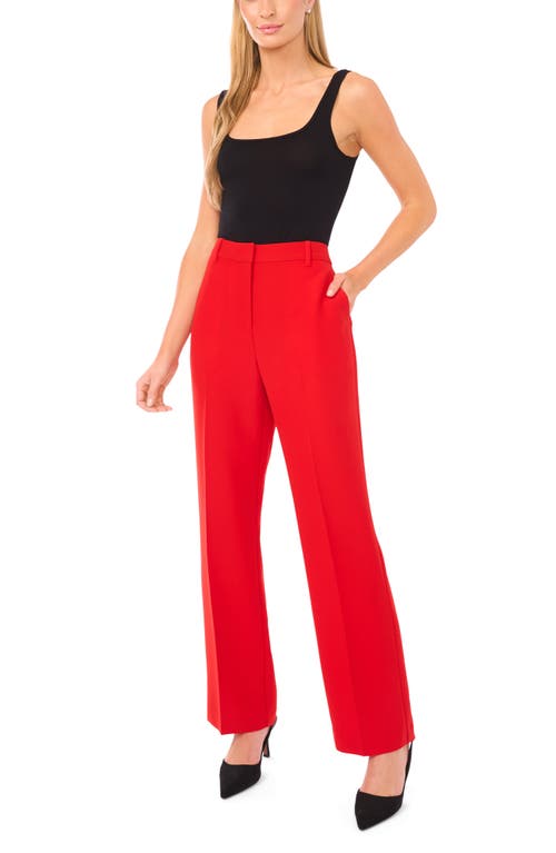 Halogenr Halogen(r) High Waist Straight Leg Pants In Red