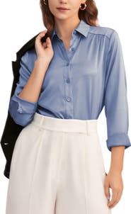 Lilysilk Long Sleeves Collared Silk Blouse