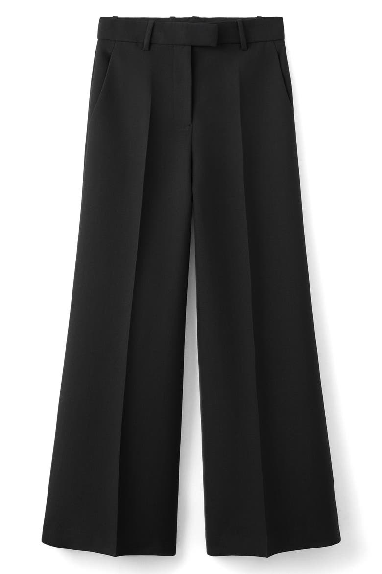Wide Leg Suit Pants, Alternate, color, BLACK