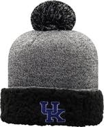 TOP OF THE WORLD Women's Top of the World Black Kentucky Wildcats Snug Cuffed Knit Hat with Pom