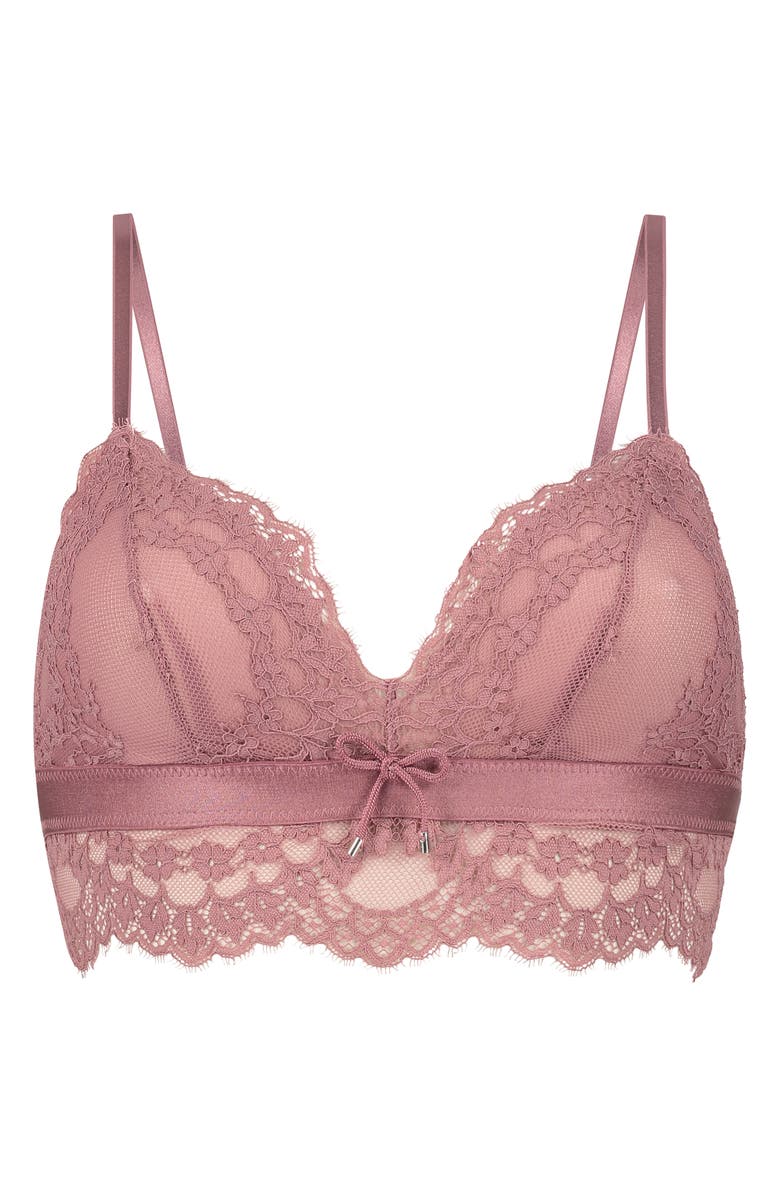 Hunkemöller Riki Triangle Cotton Longline Bralette, Alternate, color,