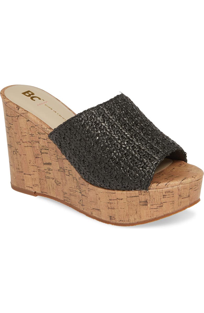 BC Footwear Perennial Vegan Wedge Sandal, Main, color,