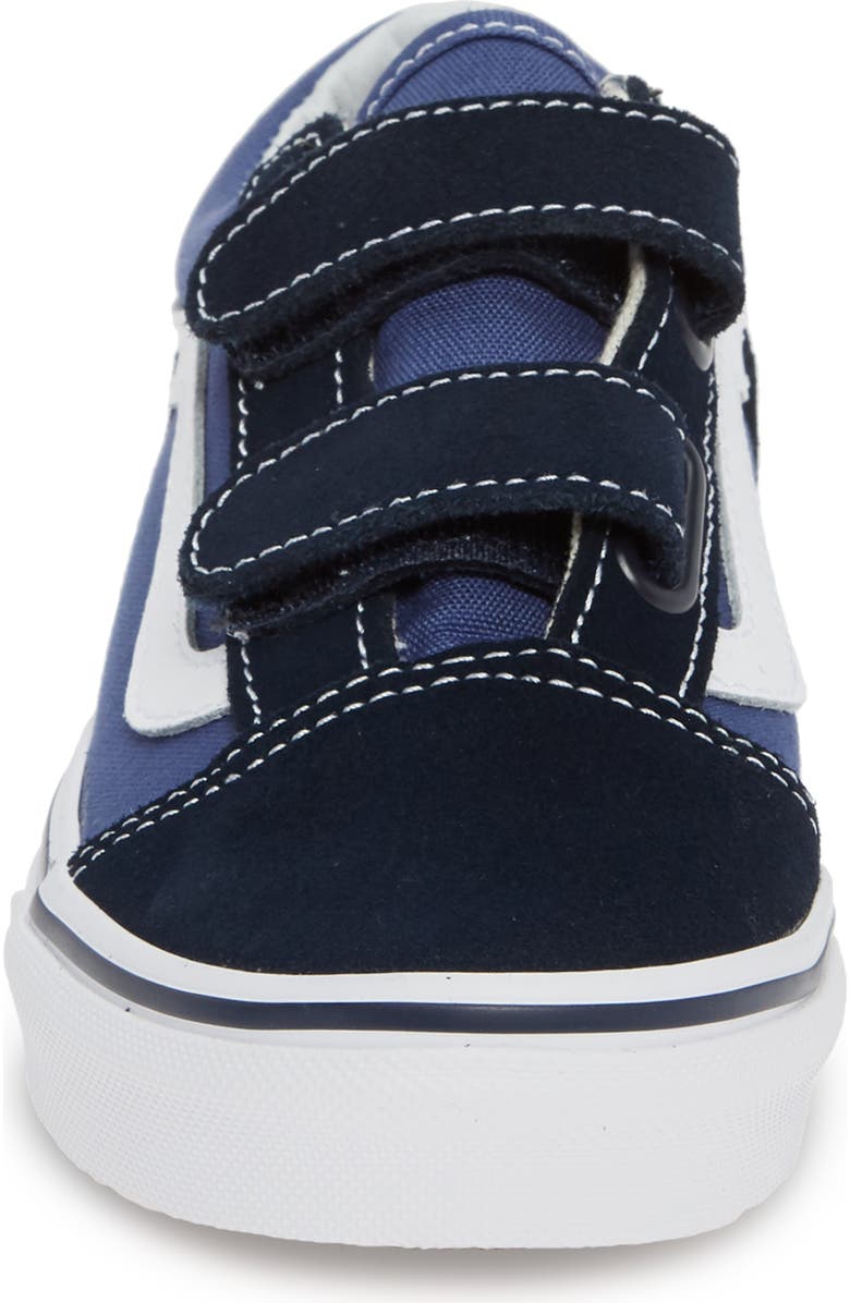 Vans Kids' Old Skool V Sneaker, Alternate, color, Navy/ True White