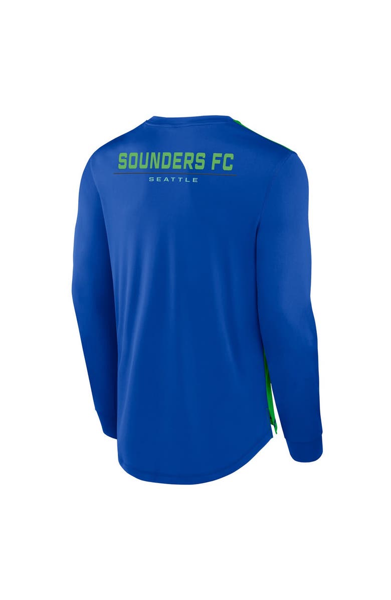 FANATICS Men's Fanatics Branded Blue Seattle Sounders FC Mid Goal Long Sleeve T-Shirt, Alternate, color, 