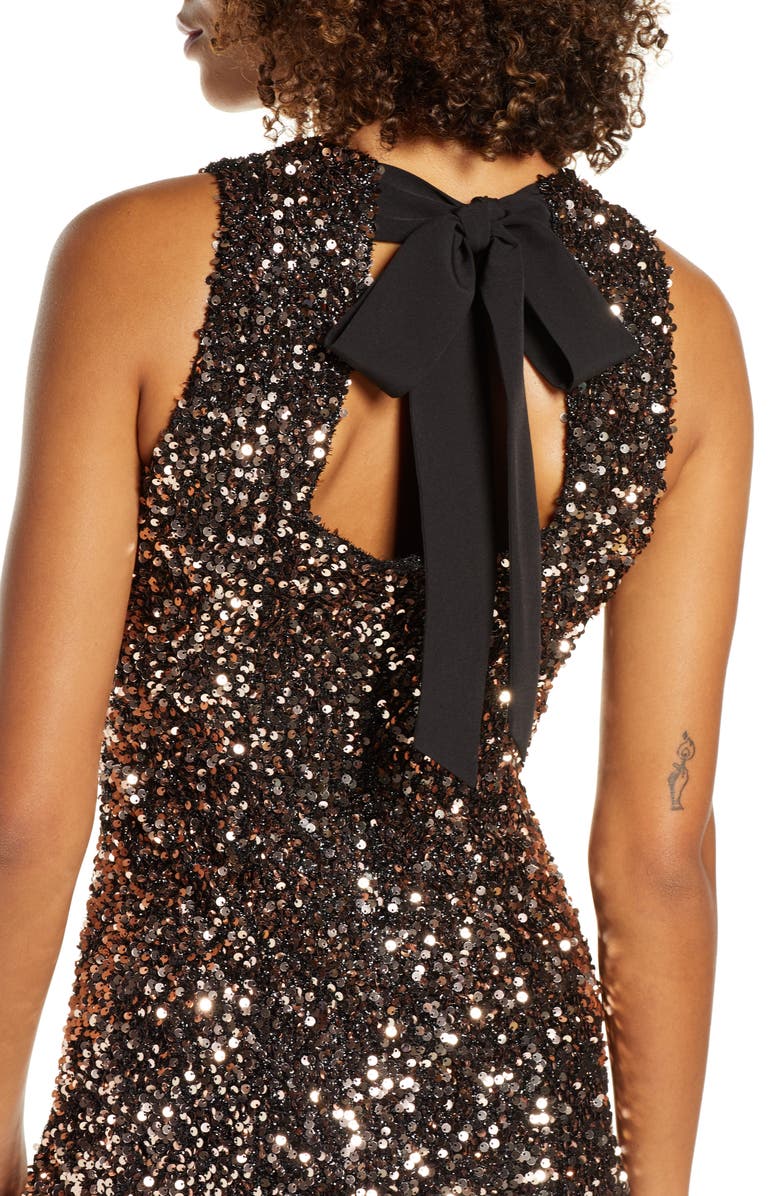 Sam Edelman Sequin Sleeveless Shift Dress, Alternate, color, 