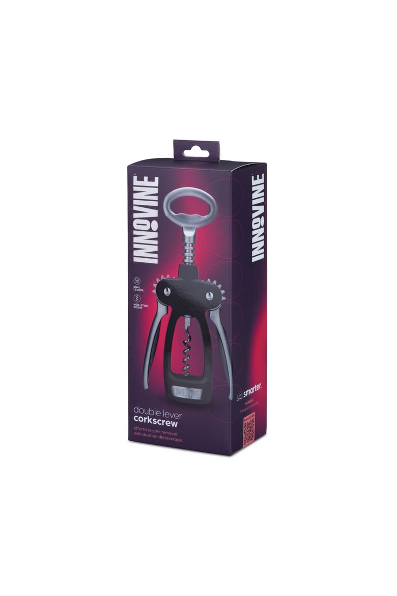 Double Lever Corkscrew, Alternate, color, Grey