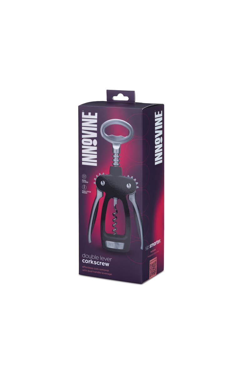Innovine Double Lever Corkscrew, Alternate, color, Grey