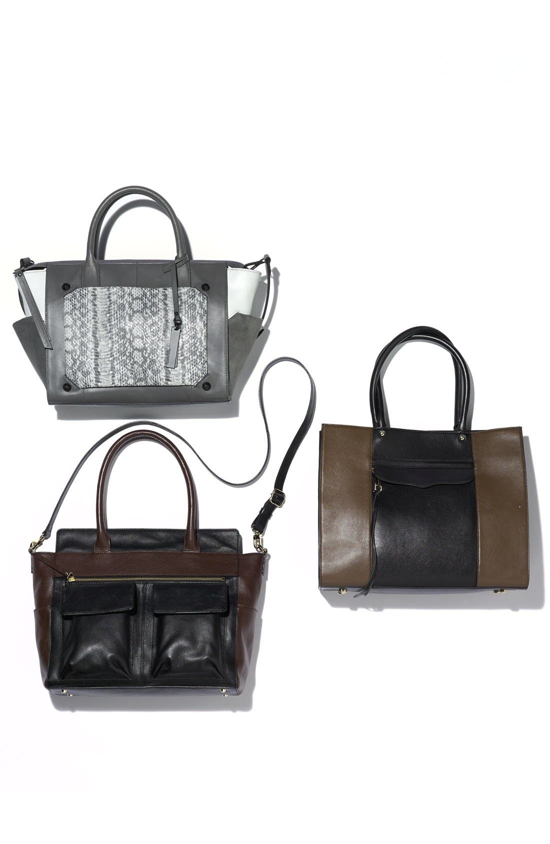 Halogen<sup>®</sup> Flap Pocket Convertible Satchel, Main, color, 