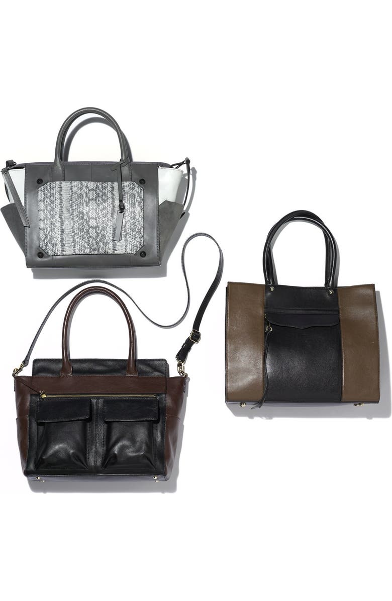 Halogen<sup>®</sup> Flap Pocket Convertible Satchel, Main, color,