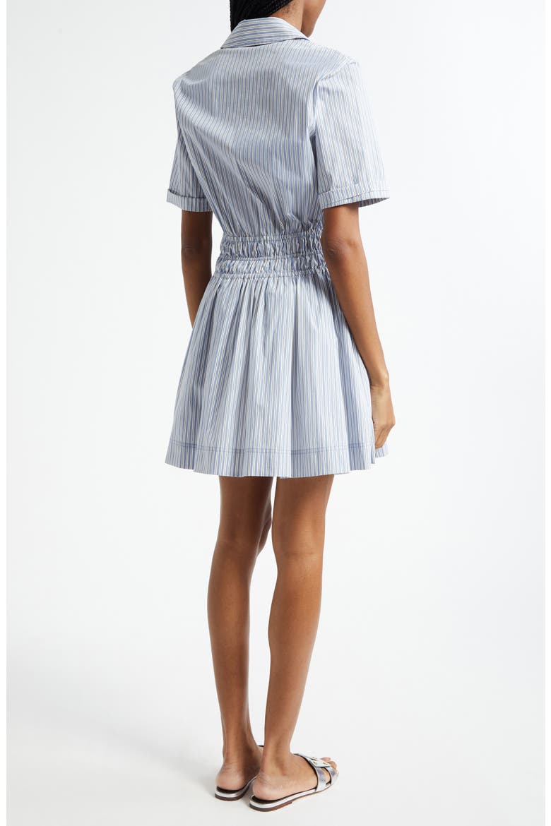 Susan Stripe Cotton Blend Shirtdress, Alternate, color, BLUE MULTI