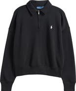 Polo Ralph Lauren Cotton Blend Fleece Quarter-Zip Sweatshirt
