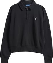 Polo Ralph Lauren Cotton Blend Fleece Quarter-Zip Sweatshirt