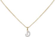 Monica Vinader Lab Grown Diamond Initial Pendant Necklace
