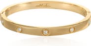 Ettika Crystal Dotted Hinge Bracelet