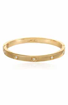 Ettika Crystal Dotted Hinge Bracelet