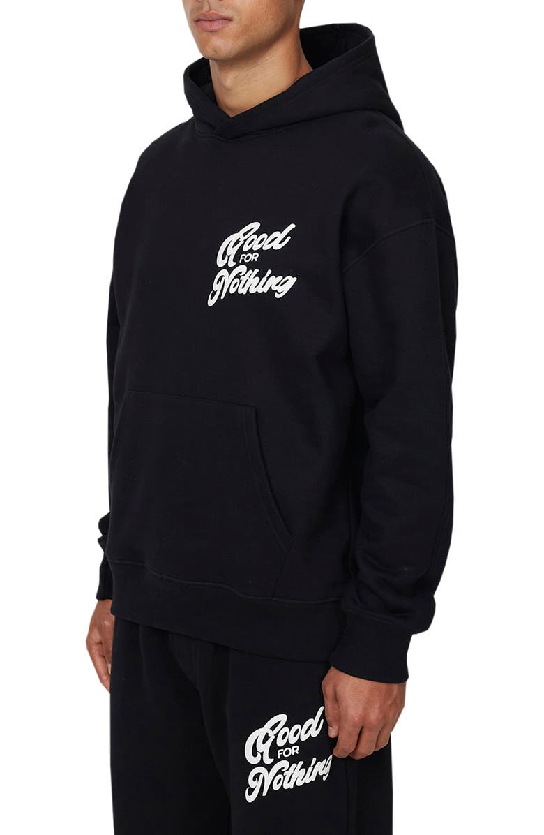Good For Nothing Funk Relaxed  Hoodie, Alternate, color, Black