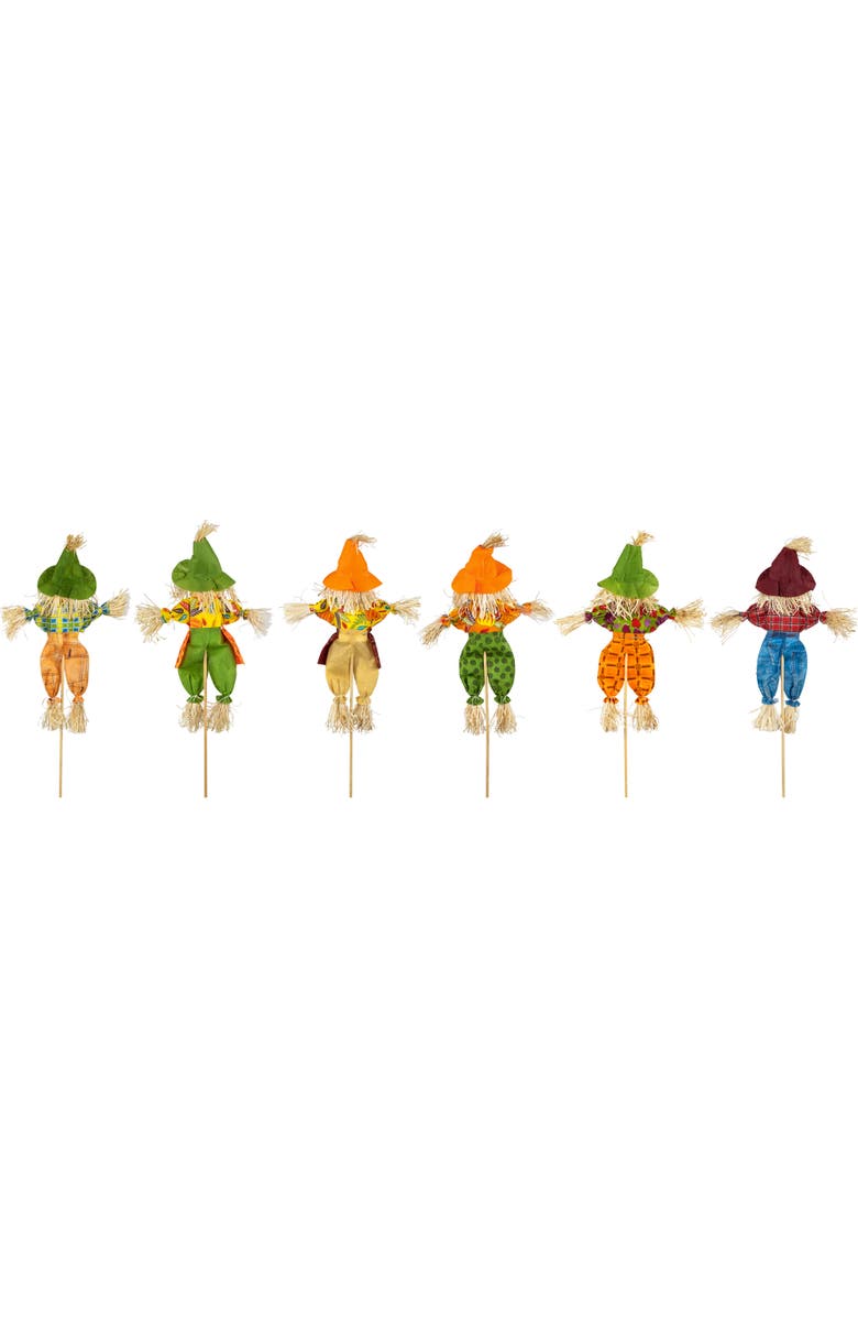 Northlight Scarecrow Fall Harvest Picks - 24" - Set of 6, Alternate, color, 