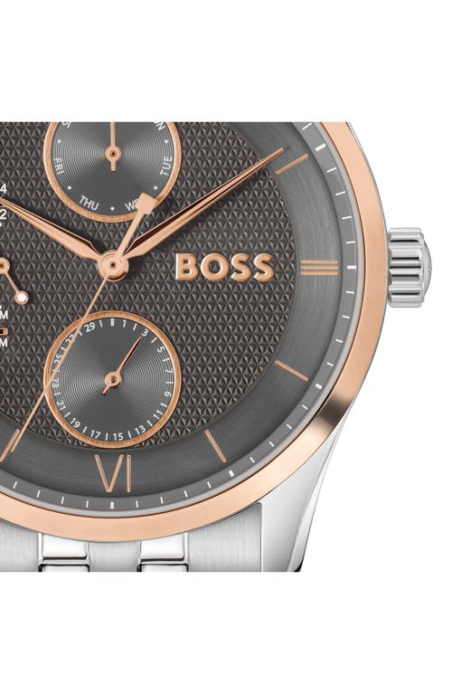 Hugo Boss Boss Principle Master Chronograph Watch, 41mm In Gray