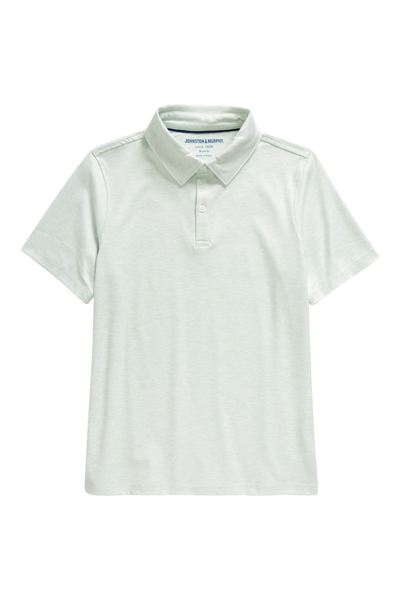 Kids' Micro Stripe Polo, Main, color, GREEN