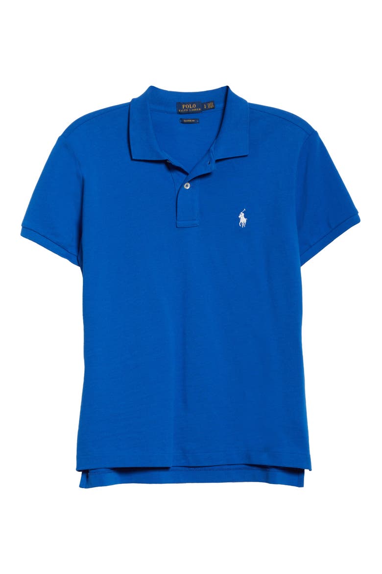 Classic Fit Polo, Alternate, color, HERITAGE BLUE