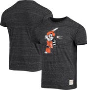 Retro Brand Men's Original Retro Brand Black Oklahoma State Cowboys Batter Slub Vintage Tri-Blend T-Shirt