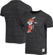 Retro Brand Men's Original Retro Brand Black Oklahoma State Cowboys Batter Slub Vintage Tri-Blend T-Shirt