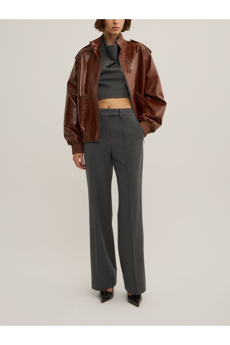 Tailored Top, Alternate, color, Charcoal