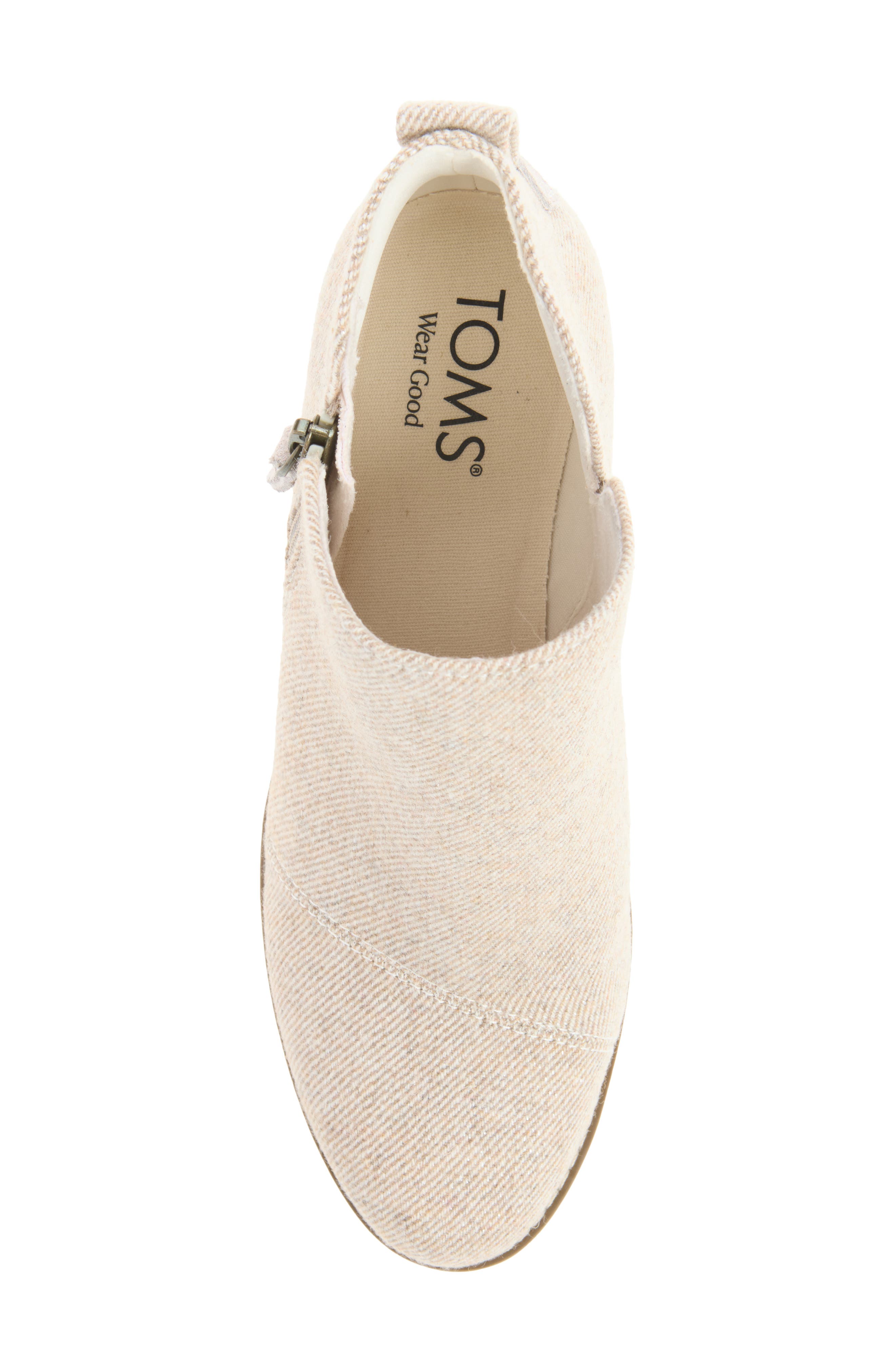 Goldie Wedge Bootie, Alternate, color, NATURAL LIGHT