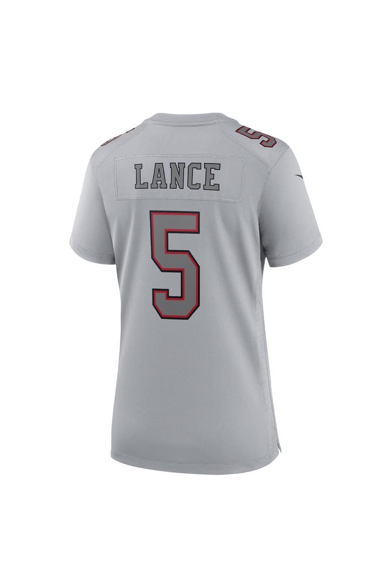 Women's Nike Trey Lance Gray San Francisco 49ers Atmosphere Fashion Game Jersey, Alternate, color, Gray