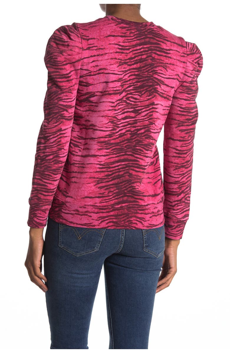 Pam & Gela Tiger Stripe Pullover Sweater, Alternate, color, 
