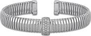 Julianna B. Cubic Zirconia Omega Bangle Bracelet