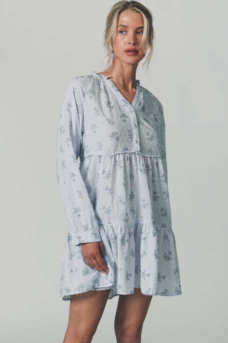The Candice Dress, Alternate, color, Soft Blue Ditsy