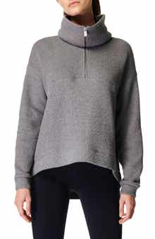 Sweaty Betty Restful Bouclé Half Zip Pullover