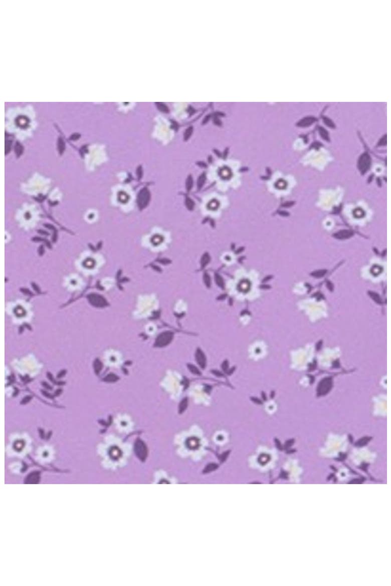 Ditsy Floral Criss Cross Back Adjustable One Piece, Alternate, color, Violet