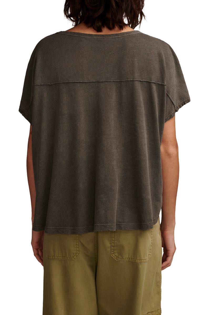 Lucky Brand Braided Dolman Sleeve T-Shirt, Alternate, color, 
