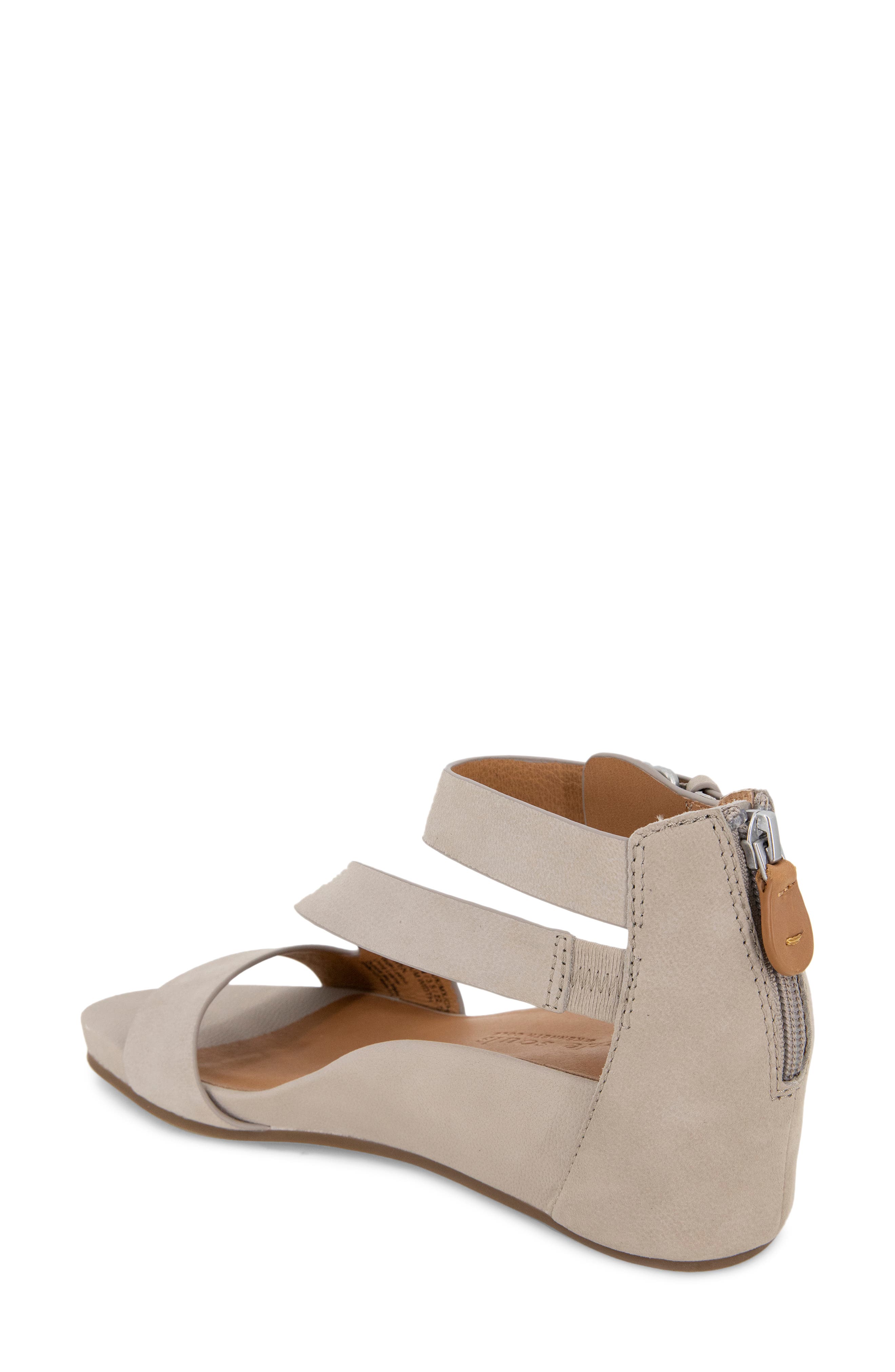 Gentle Souls Gwen Asymmetric Strappy Sandal, Alternate, color, Mushroom Nubuck