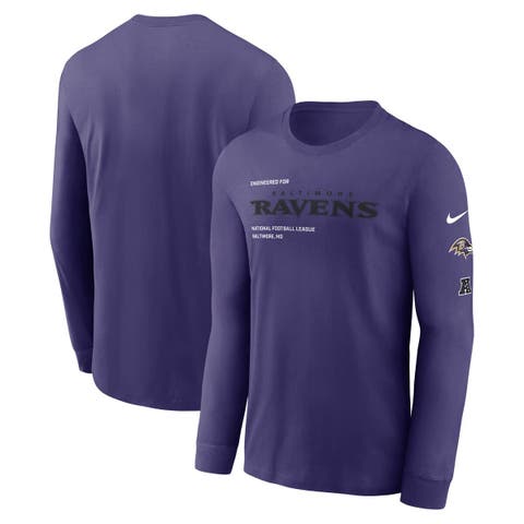 Men's Nike Purple Baltimore Ravens Play to Win Essential Long Sleeve T-Shirt